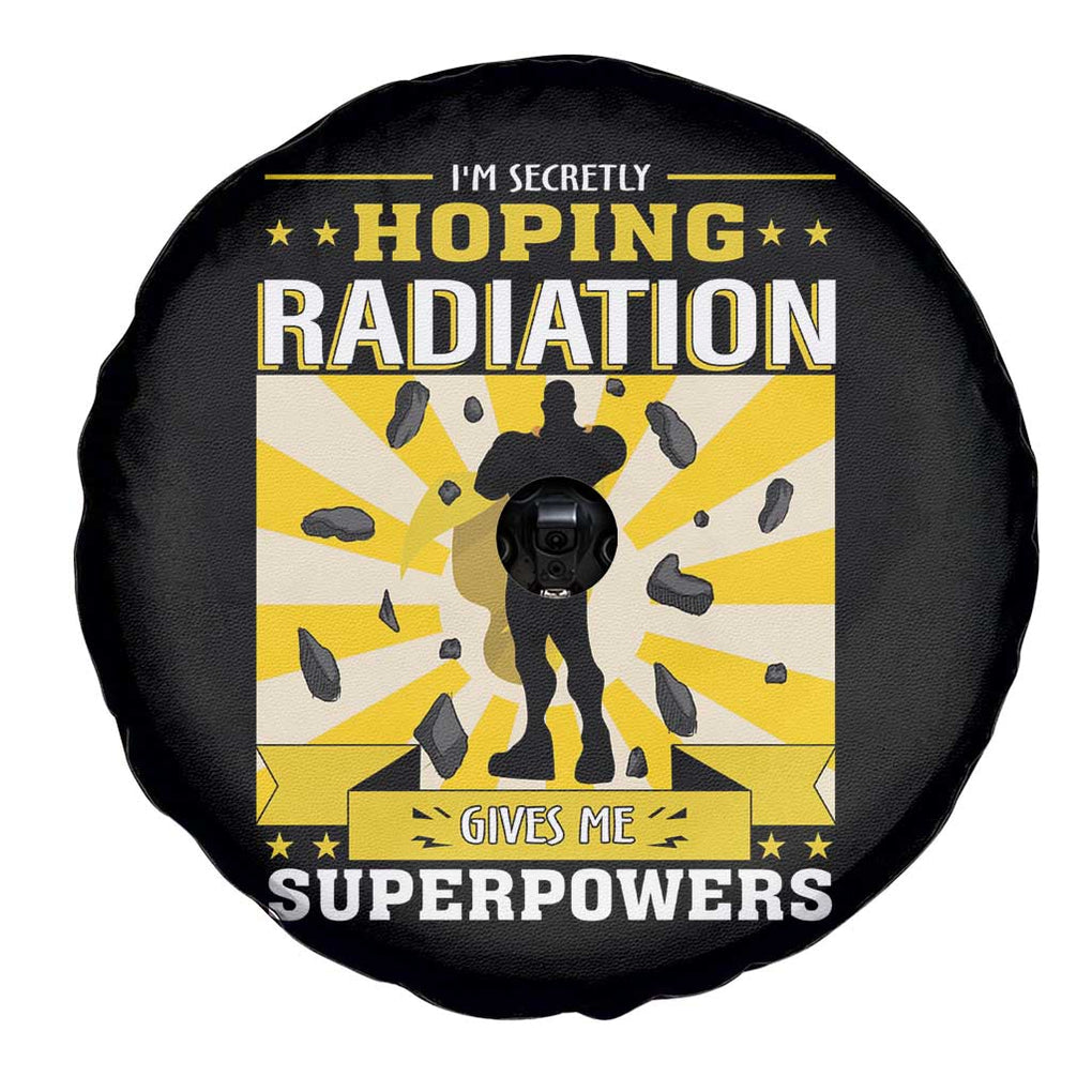 Chemotherapy Awareness Spare Tire Cover Radiation Gives Me Superpowers TS09 Print Your Wear