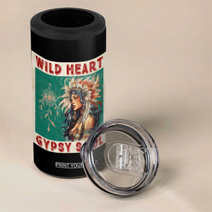 Native American 4 in 1 Can Cooler Tumbler Wild Heart Gypsy Soul Women TS09 Print Your Wear
