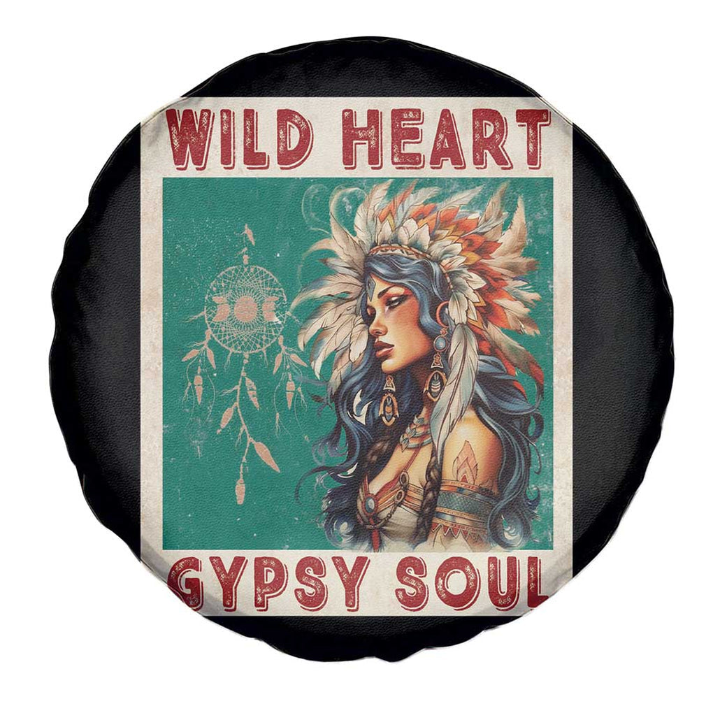 Native American Spare Tire Cover Wild Heart Gypsy Soul Women TS09 Print Your Wear