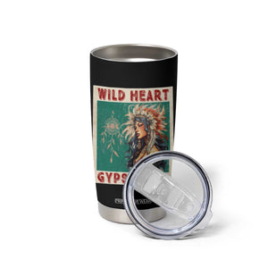 Native American Tumbler Cup Wild Heart Gypsy Soul Women TS09 Print Your Wear