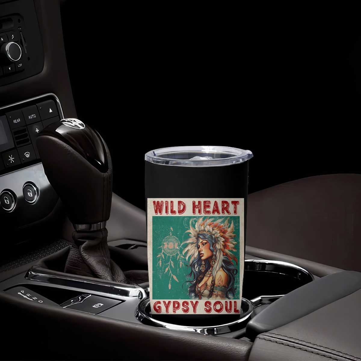 Native American Tumbler Cup Wild Heart Gypsy Soul Women TS09 Print Your Wear