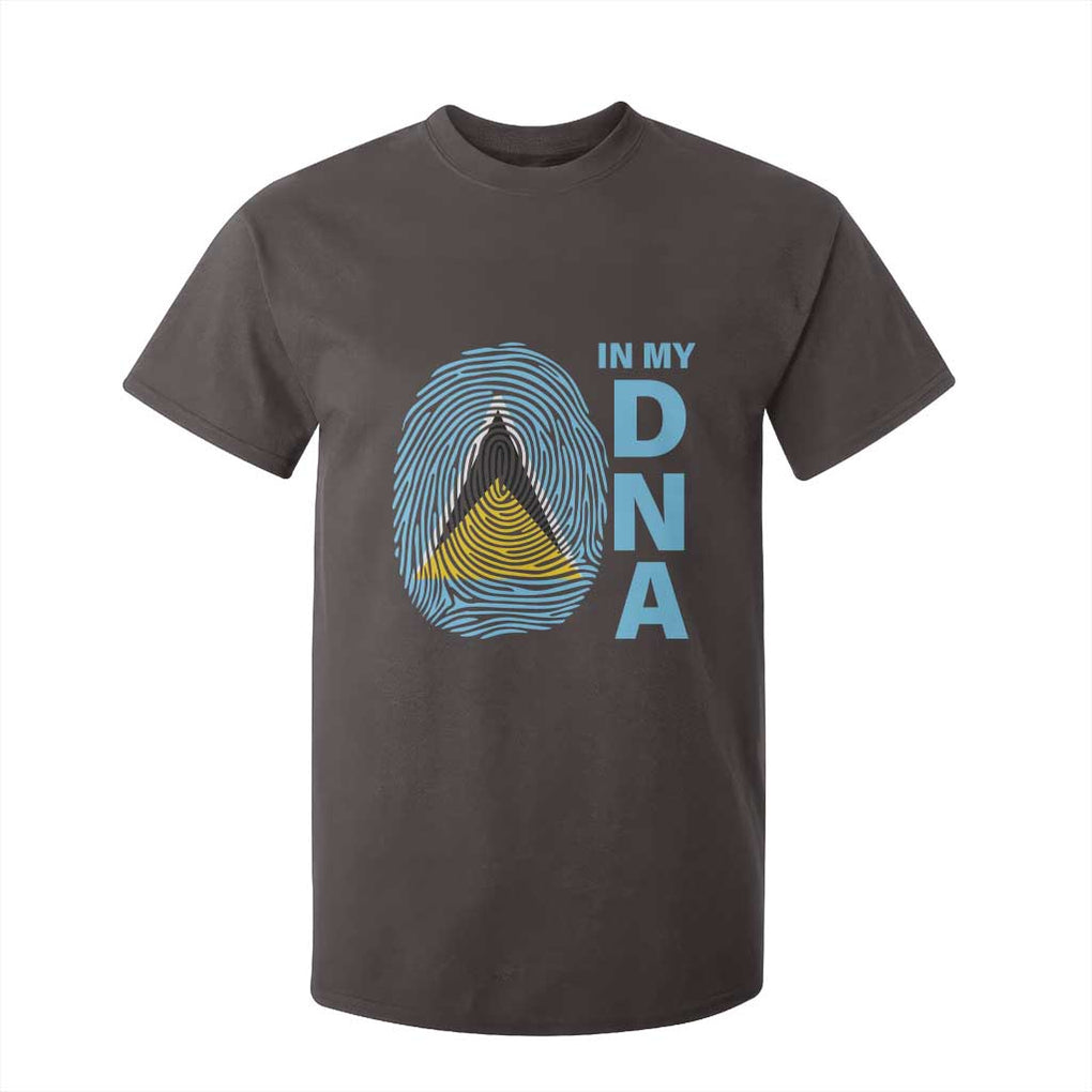 Saint Lucia It's In My DNA T Shirt For Kid TS09 Dark Chocolate Print Your Wear