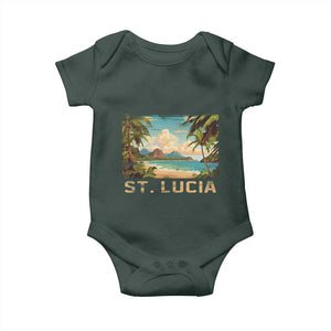 Saint Lucia Baby Onesie St. Lucia Beach Trip TS09 Print Your Wear