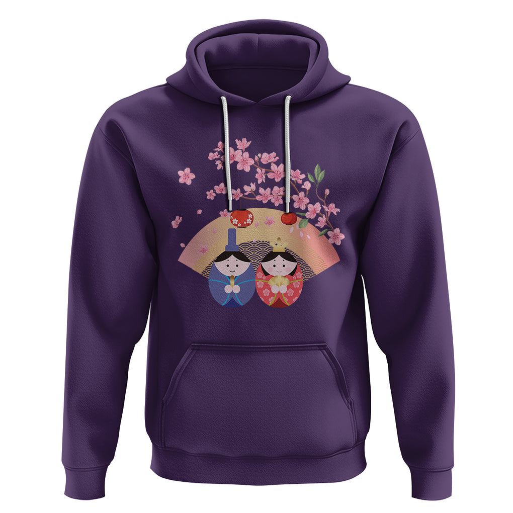 Hina Matsuri Hoodie Japanese Doll Festival Japan Girl's Day TS09 Purple Printyourwear