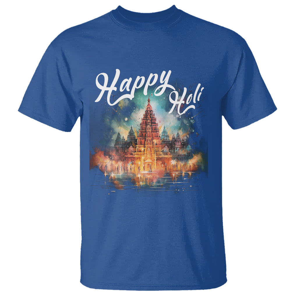 Happy Holi T Shirt Colors India Hindu Spring TS09 Royal Blue Printyourwear