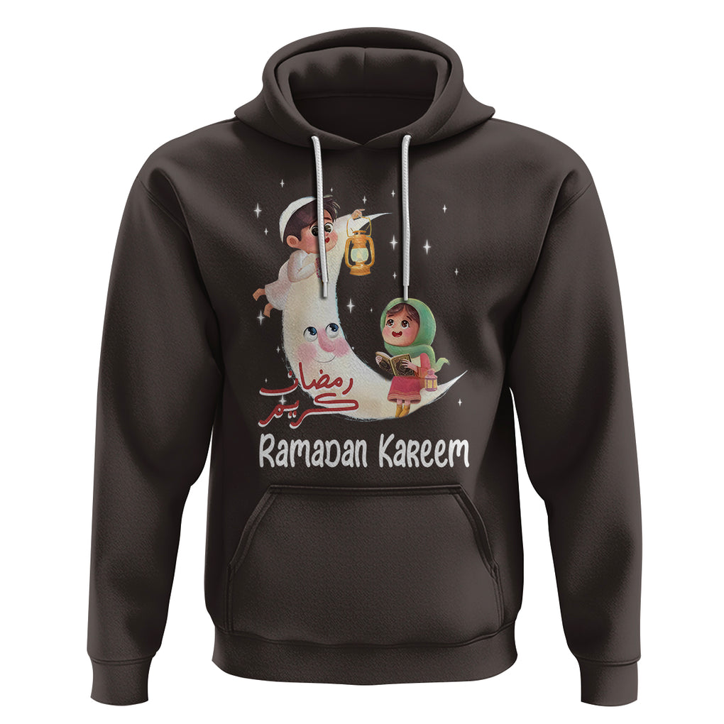 Cute KId Ramadan Kareem Mubarak Islam Hoodie TS09 Dark Chocolate Printyourwear