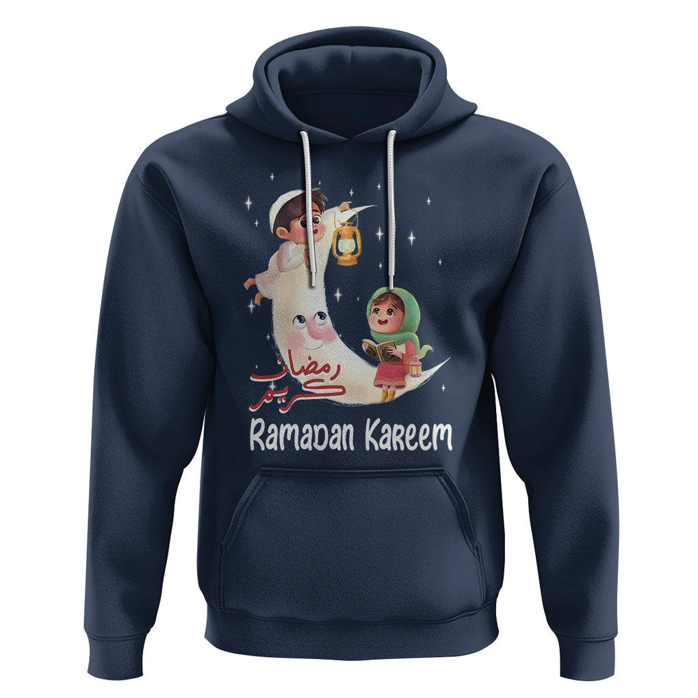 Cute KId Ramadan Kareem Mubarak Islam Hoodie TS09 Navy Printyourwear