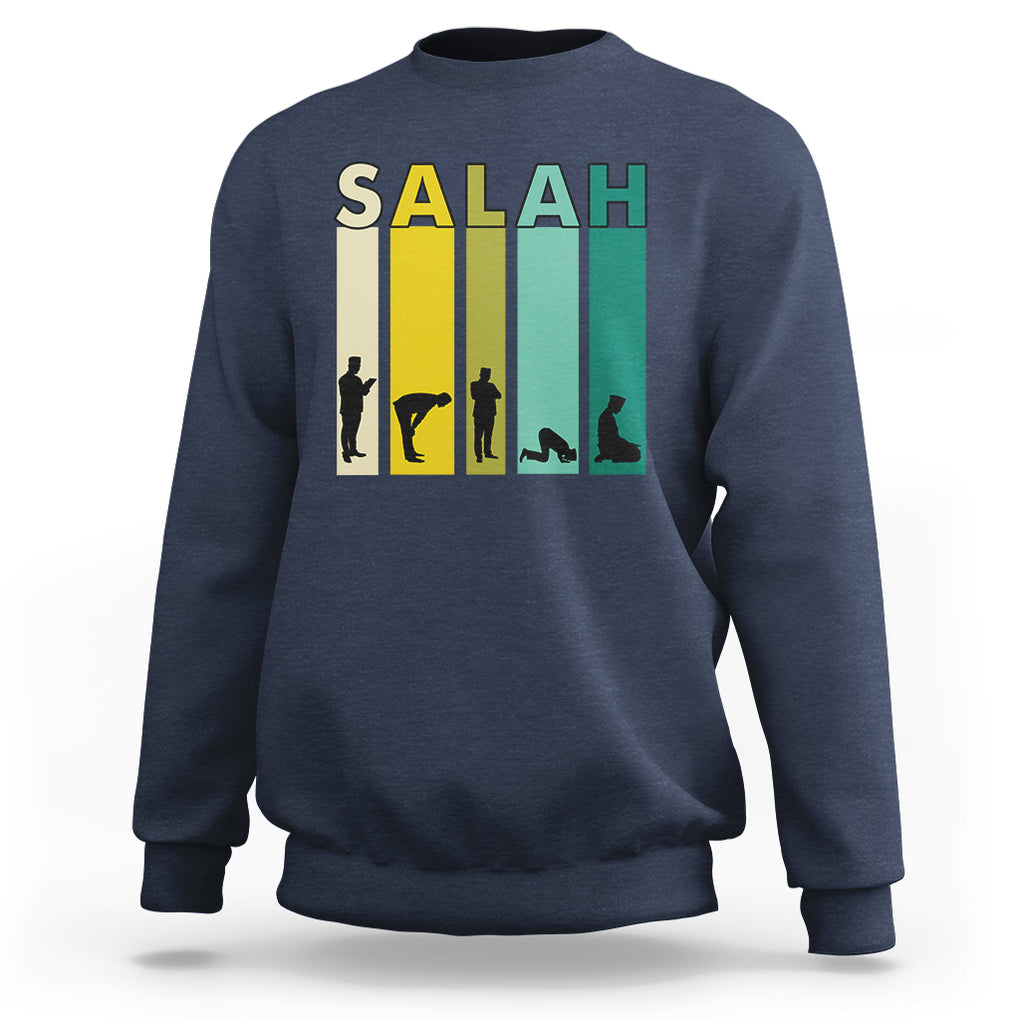 Islam Sweatshirt Salah Prayer Muslim Ramadan Kareem Islamic TS09 Navy Printyourwear
