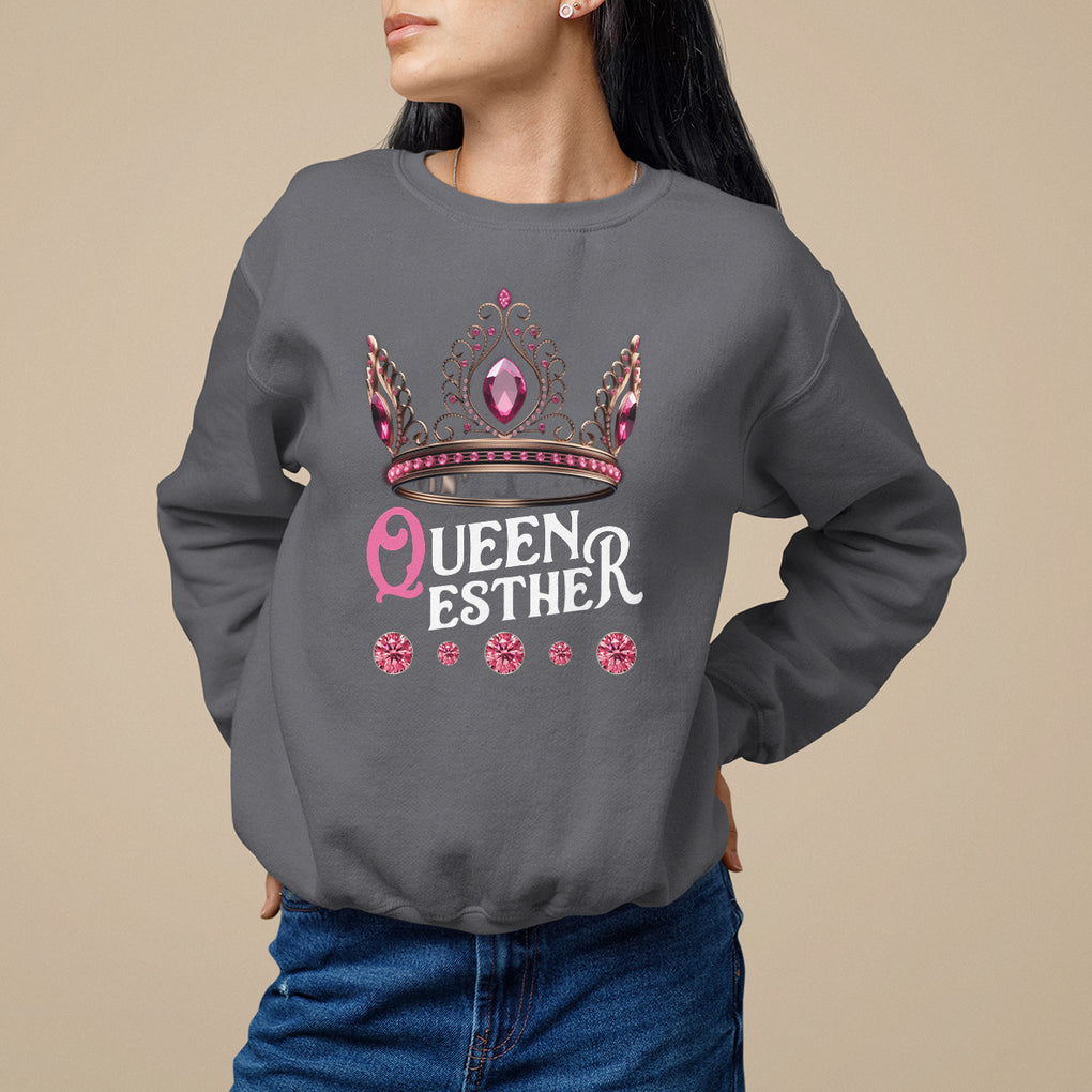 Purim Holiday Sweatshirt Queen Esther Jewish Israel Feast TS09 Charcoal Printyourwear