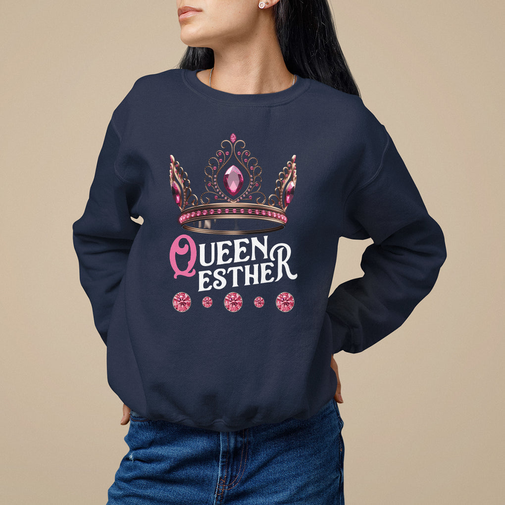 Purim Holiday Sweatshirt Queen Esther Jewish Israel Feast TS09 Navy Printyourwear