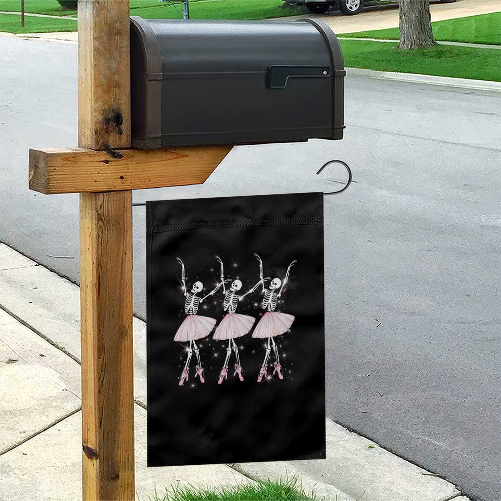 Funny Halloween Skeleton Ballet Dancing Ballerina Garden Flag TS09 Print Your Wear