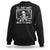 Halloween Teacher Sweatshirt I'll Just Wait Until It's Quiet Skeleton TS09 Black Print Your Wear
