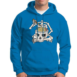 Food Lover Hoodie Skeleton Eating Ramen Japanese Noodle TS09 Sapphire Print Your Wear