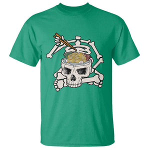 Food Lover T Shirt Skeleton Eating Ramen Japanese Noodle TS09 Irish Green Print Your Wear