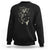 Halloween Mermaid Sweatshirt Mermaid Skeleton Spooky Season In Ocean TS09 Black Print Your Wear