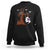 Halloween Bookaholic Sweatshirt Cute Ghost Swing Reading Book TS09 Black Print Your Wear