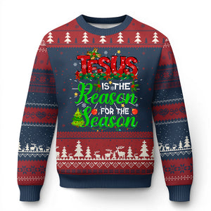Christian Ugly Christmas Sweater Jesus Is The Reason For The Season TS09 Print Your Wear