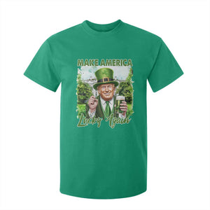 Funny Trump St. Patrick's Day T Shirt For Kid Make America Lucky Again TS09 Irish Green Print Your Wear