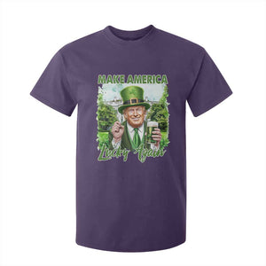 Funny Trump St. Patrick's Day T Shirt For Kid Make America Lucky Again TS09 Purple Print Your Wear
