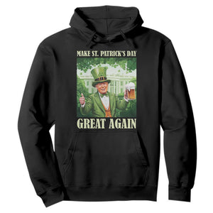 Funny Trump Make St. Patrick's Great Again Hoodie Shamrock Daddy's Home TS09 Black Print Your Wear