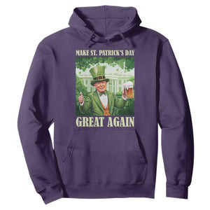 Funny Trump Make St. Patrick's Great Again Hoodie Shamrock Daddy's Home TS09 Purple Print Your Wear