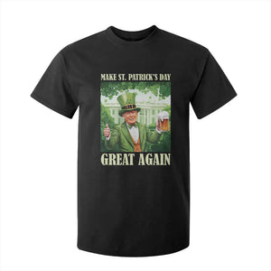 Funny Trump Make St. Patrick's Great Again T Shirt For Kid Shamrock Daddy's Home TS09 Black Print Your Wear