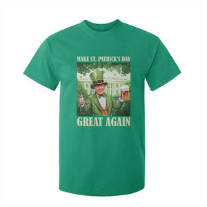 Funny Trump Make St. Patrick's Great Again T Shirt For Kid Shamrock Daddy's Home TS09 Irish Green Print Your Wear