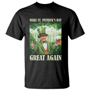 Funny Trump Make St. Patrick's Great Again T Shirt Shamrock Daddy's Home TS09 Black Print Your Wear