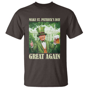 Funny Trump Make St. Patrick's Great Again T Shirt Shamrock Daddy's Home TS09 Dark Chocolate Print Your Wear