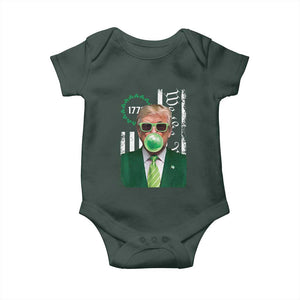 Funny Trump St. Patrick's Day Baby Onesie Trump Green Bubble Gum Anerica Flag TS09 Print Your Wear