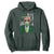 Funny Trump St. Patrick's Day Hoodie Trump Green Bubble Gum Anerica Flag TS09 Dark Forest Green Print Your Wear