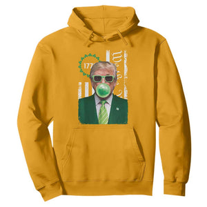 Funny Trump St. Patrick's Day Hoodie Trump Green Bubble Gum Anerica Flag TS09 Gold Print Your Wear