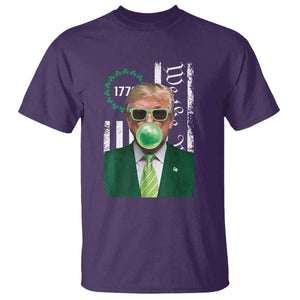 Funny Trump St. Patrick's Day T Shirt Trump Green Bubble Gum Anerica Flag TS09 Purple Print Your Wear
