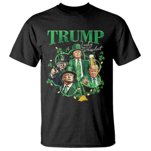 Funny Trump St. Patrick's Day T Shirt Shamrock Lucky President Trump TS09 Black Print Your Wear