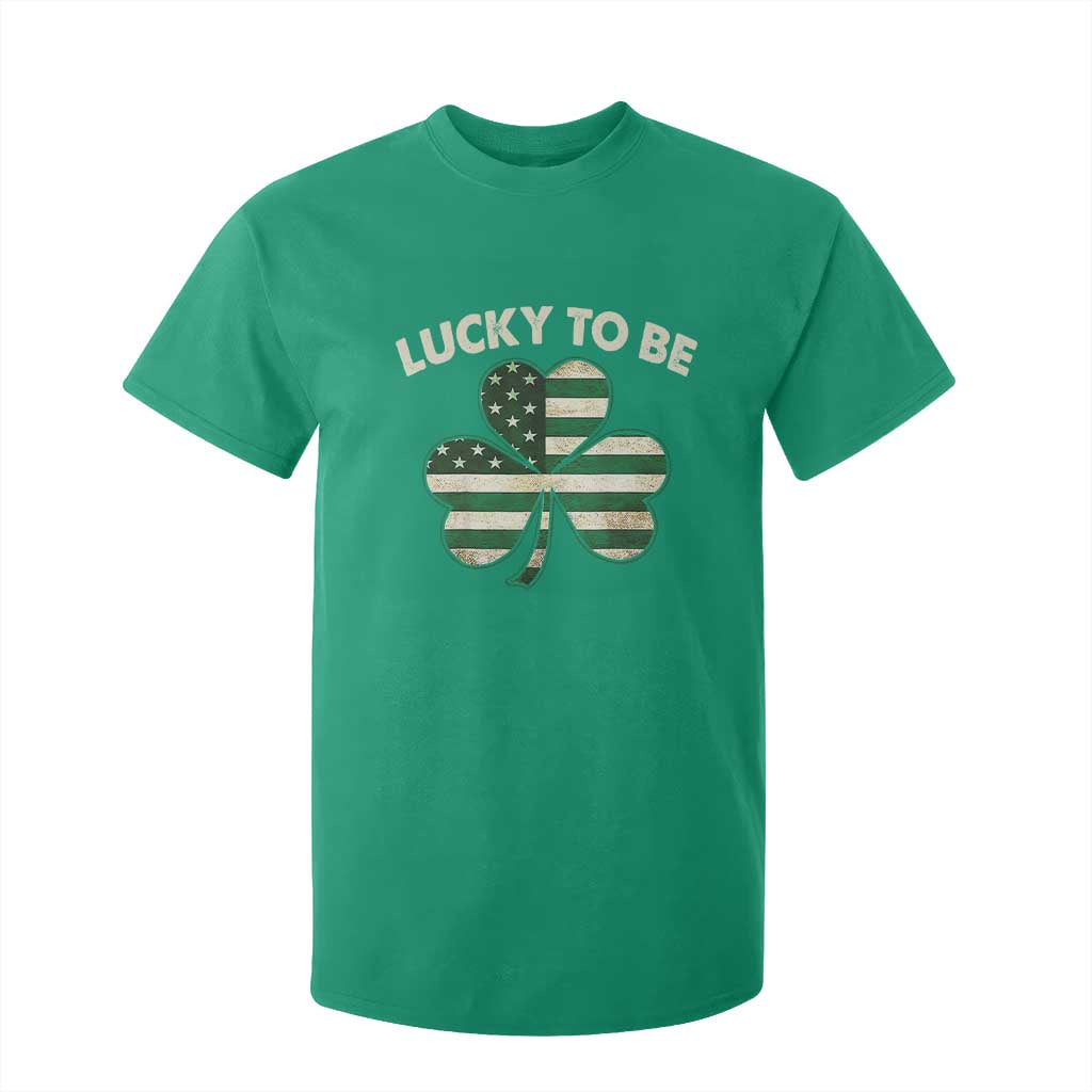 St. Patrick's Day Patriotic America Pride T Shirt For Kid Lucky To Be American TS09 Irish Green Print Your Wear