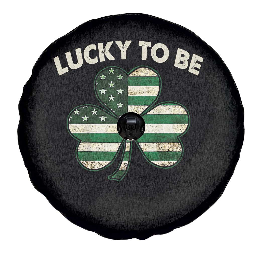 St. Patrick's Day Patriotic America Pride Spare Tire Cover Lucky To Be American TS09 Print Your Wear