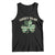 St. Patrick's Day Patriotic America Pride Tank Top Lucky To Be American TS09 Black Print Your Wear