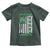 St. Patrick's Day Patriotic America Pride Toddler T Shirt Lucky To Be American Shamrock Flag TS09 Dark Forest Green Print Your Wear