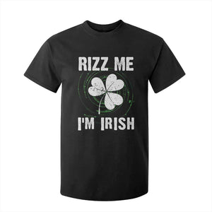 Funny St. Patrick's Day T Shirt For Kid Rizz Me I'm Irish TS09 Black Print Your Wear