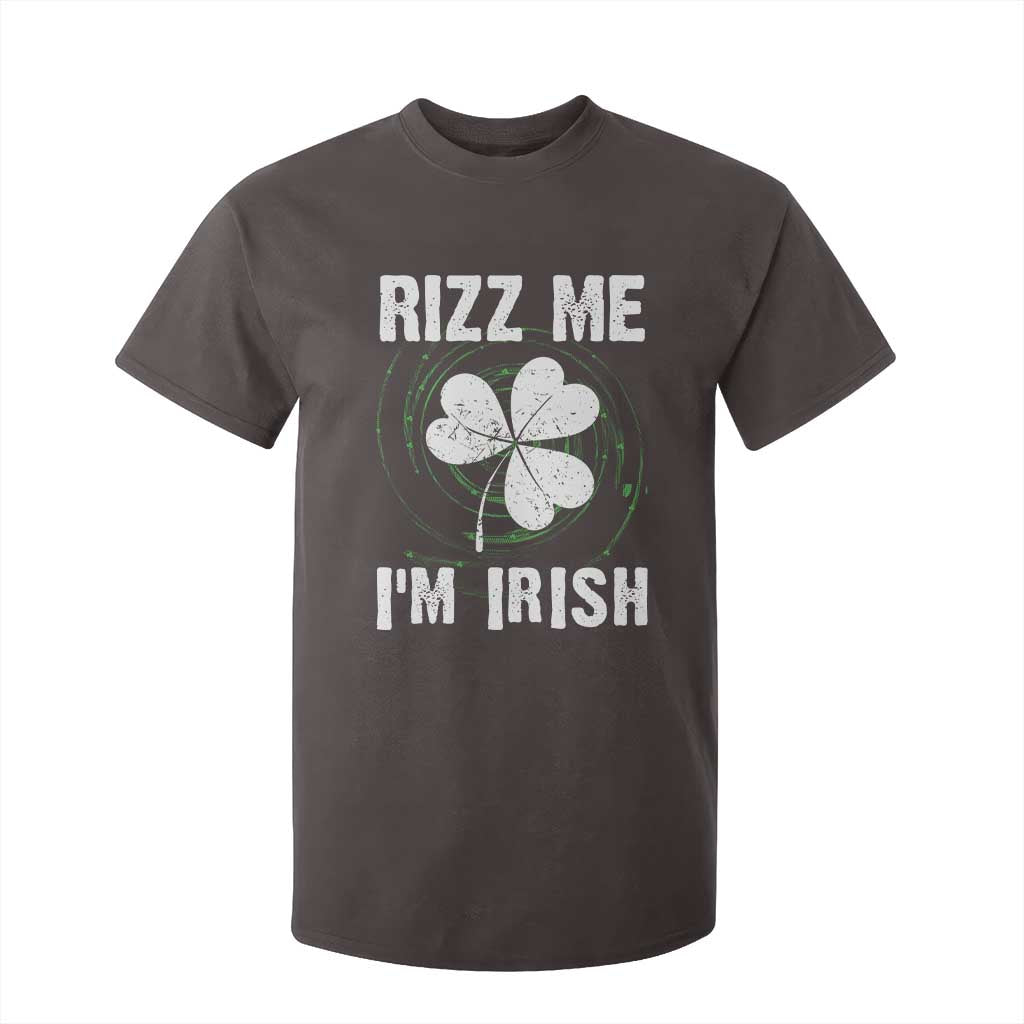 Funny St. Patrick's Day T Shirt For Kid Rizz Me I'm Irish TS09 Dark Chocolate Print Your Wear
