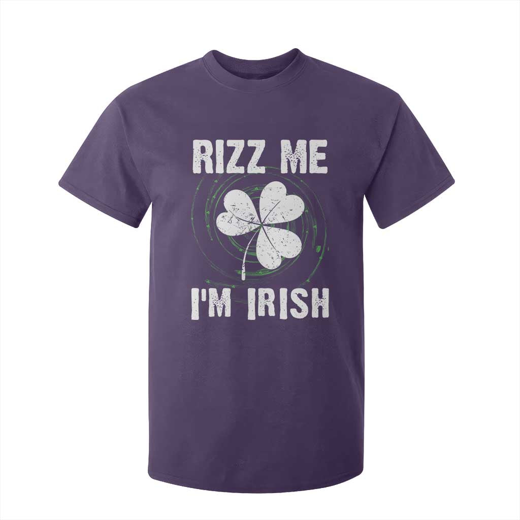 Funny St. Patrick's Day T Shirt For Kid Rizz Me I'm Irish TS09 Purple Print Your Wear
