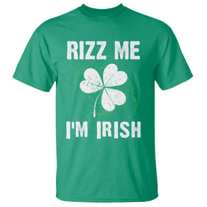 Funny St. Patrick's Day T Shirt Rizz Me I'm Irish TS09 Irish Green Print Your Wear