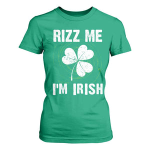 Funny St. Patrick's Day T Shirt For Women Rizz Me I'm Irish TS09 Irish Green Print Your Wear
