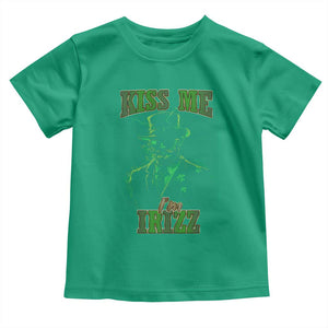 Funny St. Patrick's Day Toddler T Shirt Kiss Me I'm iRizz Cool Leprechaun TS09 Irish Green Print Your Wear