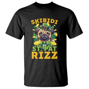 Funny St. Patrick's Day T Shirt Skibidi St. Patrizz Cute Dog Leprechaun TS09 Black Print Your Wear