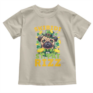 Funny St. Patrick's Day Toddler T Shirt Skibidi St. Patrizz Cute Dog Leprechaun TS09 Sand Print Your Wear