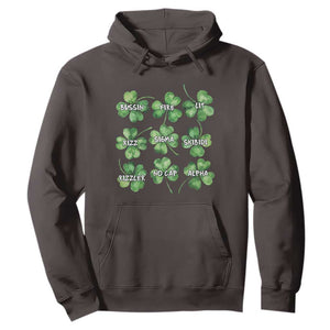Funny St. Patrick's Day Hoodie Shamrock Lit Rizz Sigma Skibidi Rizzler No Cap Alpha TS09 Dark Chocolate Print Your Wear