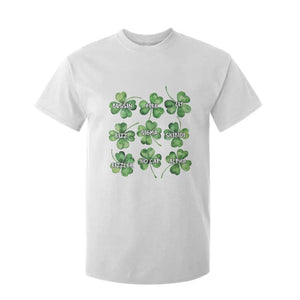 Funny St. Patrick's Day T Shirt For Kid Shamrock Lit Rizz Sigma Skibidi Rizzler No Cap Alpha TS09 White Print Your Wear
