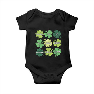 Funny St. Patrick's Day Baby Onesie Lit Rizz Sigma Skibidi Rizzler No Cap Alpha TS09 Black Print Your Wear