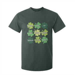 Funny St. Patrick's Day T Shirt For Kid Lit Rizz Sigma Skibidi Rizzler No Cap Alpha TS09 Dark Forest Green Print Your Wear